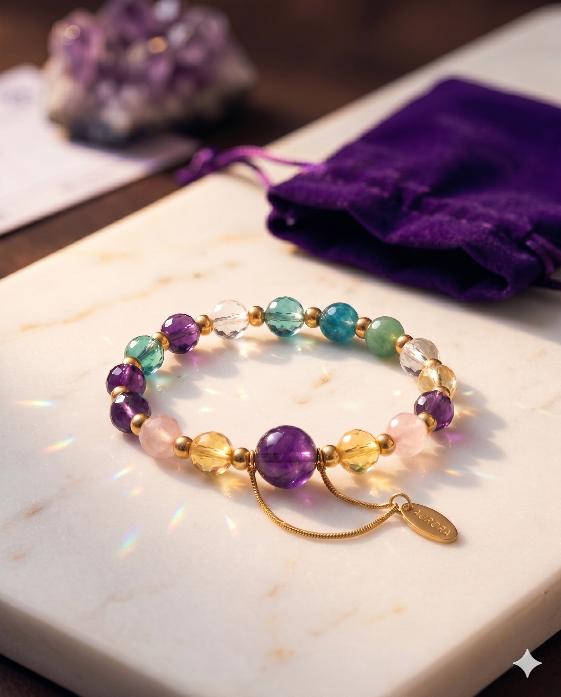 Pancha Healing Sacred Crystal Bracelet